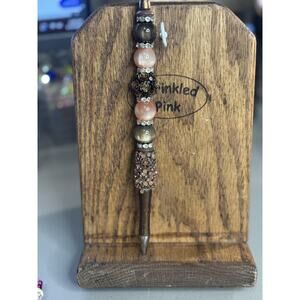 5-17  ] Handcrafted Extended Length Beaded Pen w/ Refill Ink